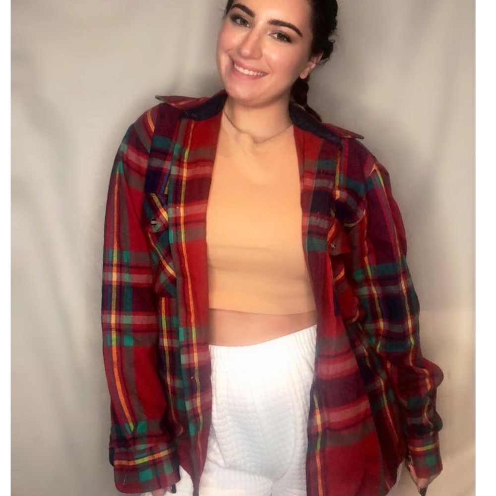 Red, Green and Yellow Plaid Flannel